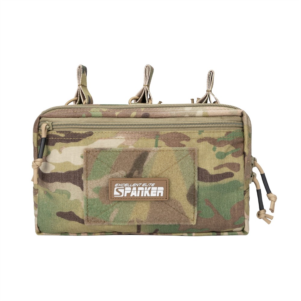 Tactical Molle Pouch with Triple Magazine Pouch Open-Top Mag Pouches Universal Cartridge Holder Accessories Bag