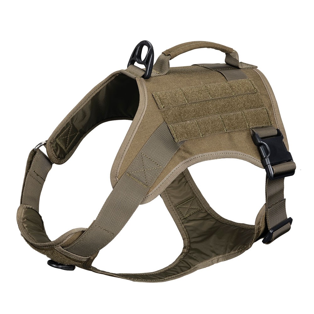  Tactical Dog Harness  Outdoor Training Molle Dog Clothes Adjustable Large and Small Dog for Dog Vest
